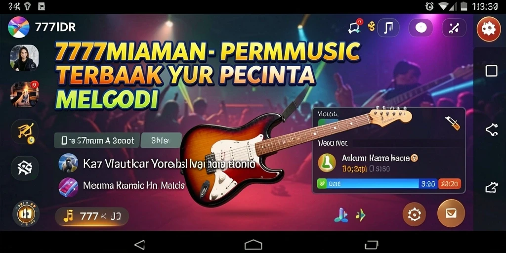 Tampilan memukau dari gameplay aplikasi musik 777IDR.