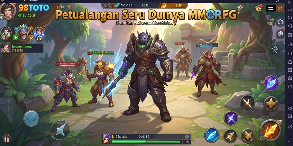 Tangkapan layar gameplay 98TOTO yang menarik di dunia MMORPG.
