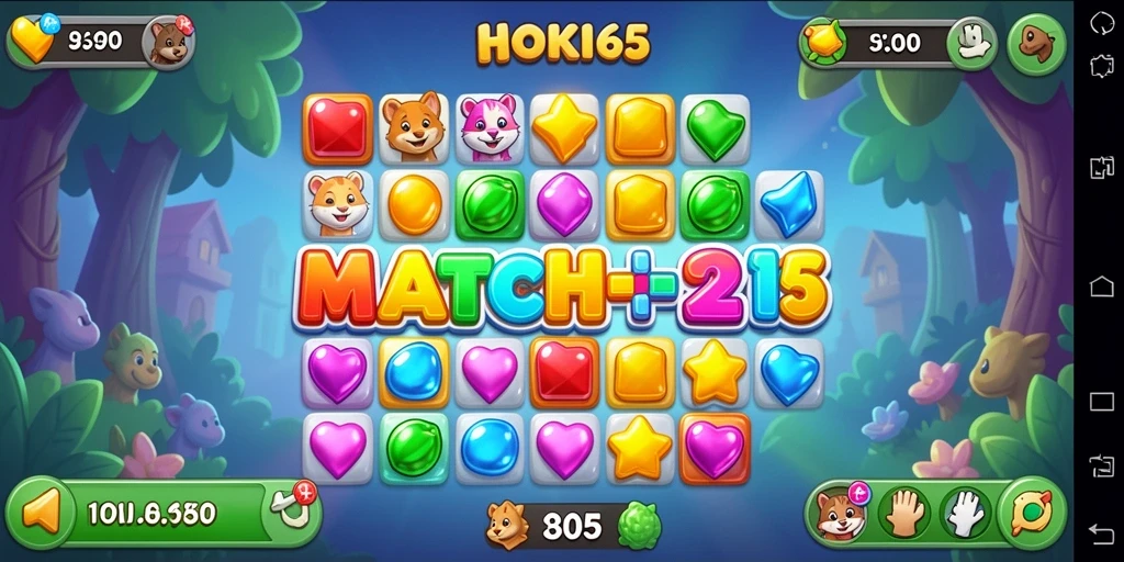 Tampilan gameplay HOKI65 yang memukau dengan grafis colorful.