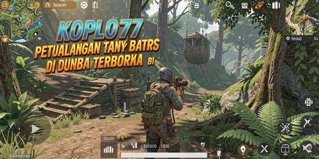 Screenshot KOPLO77 menampilkan aksi seru di dunia terbuka