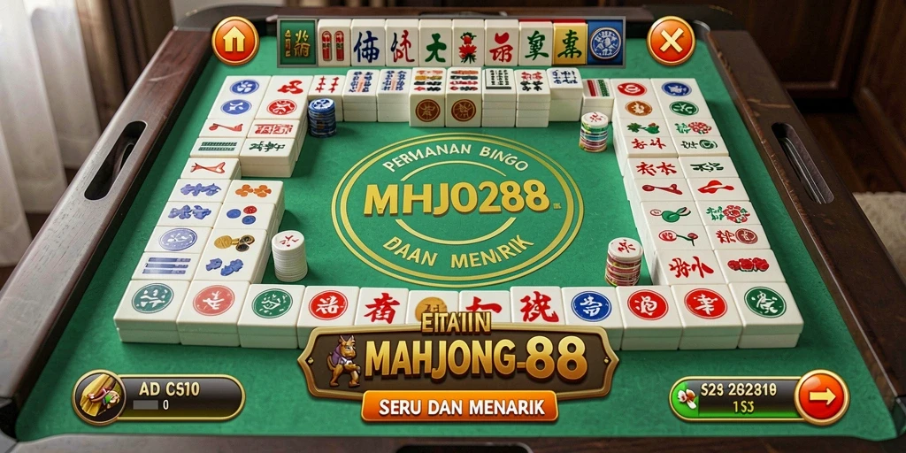 Tampilan menarik halaman permainan Bingo MAHJONG288.