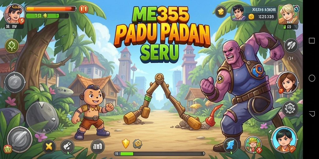 Tampilan gameplay ME355 yang seru dan penuh warna.