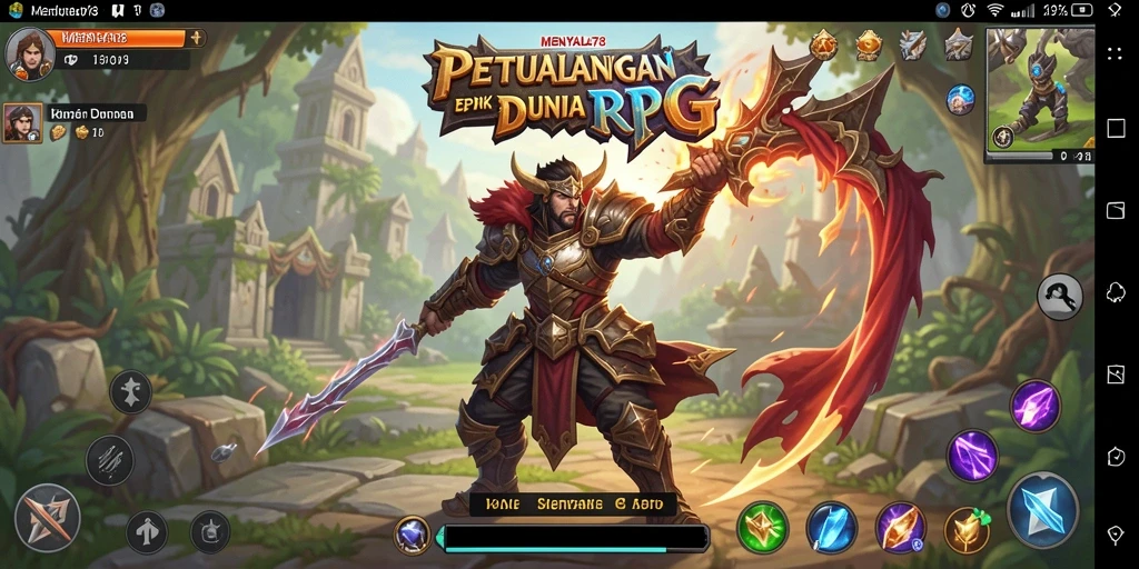 Tampilan gameplay dari <strong>MENYALA78</strong> yang menakjubkan dalam aksi RPG.