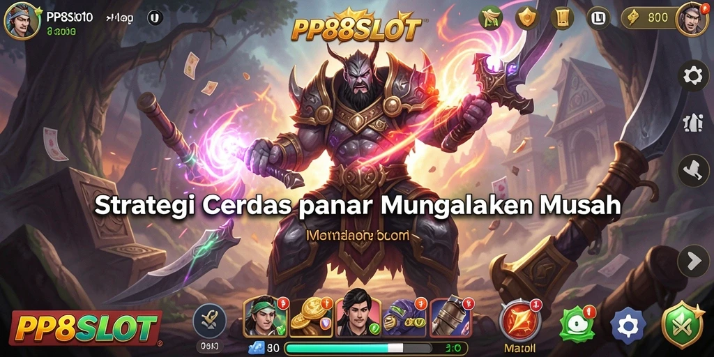 Screenshot PP8SLOT menampilkan strategi serangan yang mendebarkan.