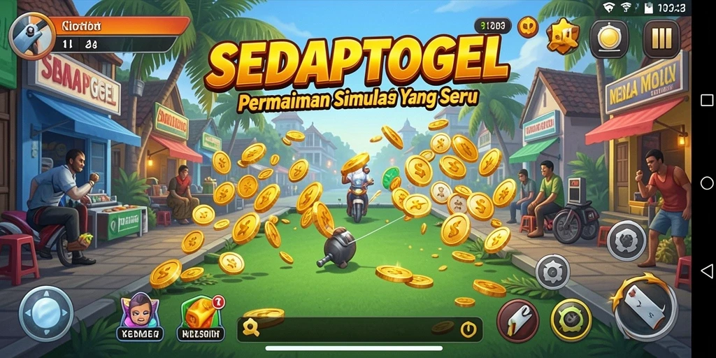 Tampilan gameplay SEDAPTOGEL yang menakjubkan dan interaktif.