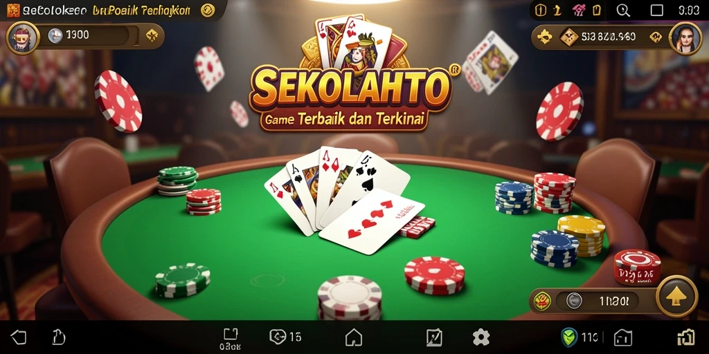 Gameplay seru dalam SEKOLAHTOTO, permainan Poker yang mendebarkan.