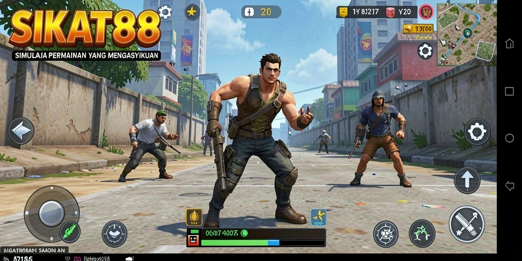Tampilan gameplay SIKAT88 yang menarik dengan berbagai misi simulation.