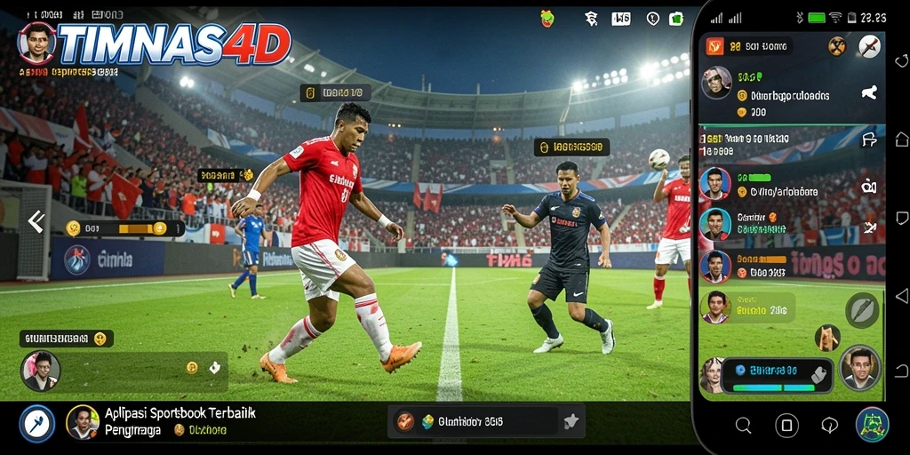 Tampilan utama gameplay TIMNAS4D yang menampilkan taruhan olahraga.