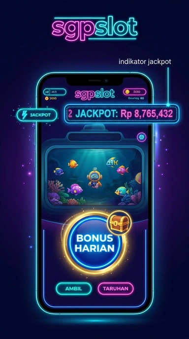 Tampilan utama aplikasi sgpslot dengan berbagai kategori.